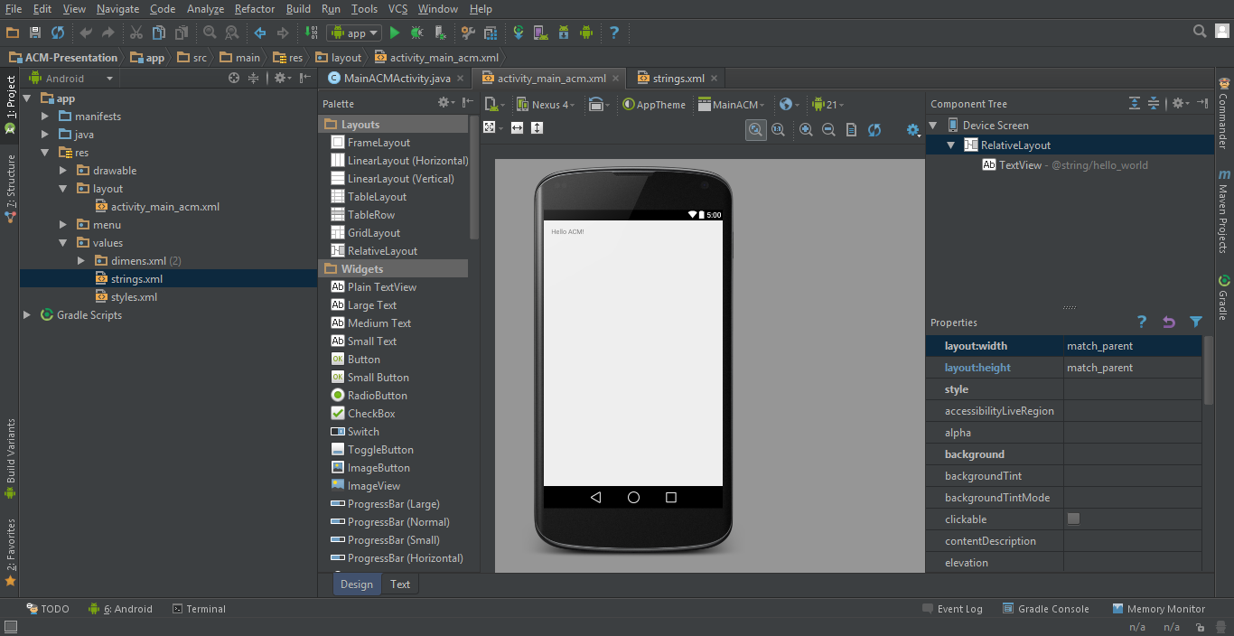 layout graphical editor